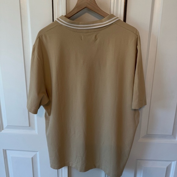 NWT Nova Men Jaxon Short Sleeve Polo Tan 100% Cotton Size XL - Picture 5 of 12